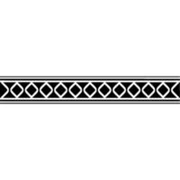 Modern Black and White Geometric Border on White Background vector