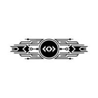 Modern Coding Symbol in Art Deco Style vector
