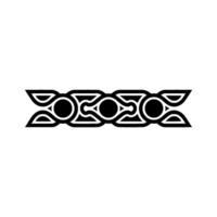 Abstract Black Geometric Border Element on Gradient Background vector