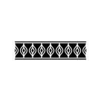 Elegant Black and White Geometric Border 1 vector