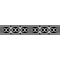 Geometric Black White Border Elegant Minimalist Pattern vector