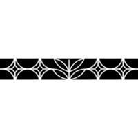 Minimalist Black and White Geometric Pattern, Decorative Border vector