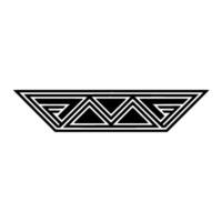 Geometric Border Minimalist Black and White vector