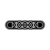 Abstract Geometric Art Deco Ornament on White Background vector