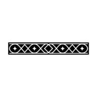 Minimalist Geometric Ornament Border Element vector