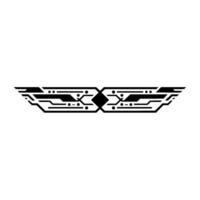 Modern Circuit Board Winged , Technology Concept vector