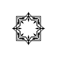 Geometric Starburst Art Deco on Cream Background vector