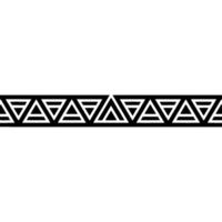 Minimalist Geometric Border Black Triangles on Light Background vector