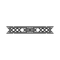 Minimalist Geometric Border Element on White Background vector