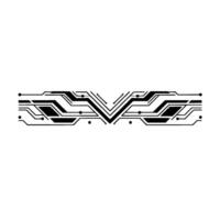 Abstract Circuit Board Element, Digital Technology vector