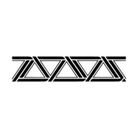 Geometric Black and White Triangle Pattern on White Background vector