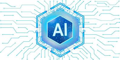 Hexagonal AI processor in a digital grid vector