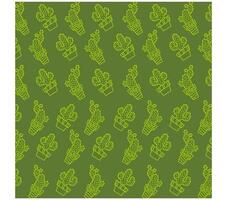 Cactus pot seamless pattern texture background vector
