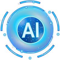 Circular artificial intelligence with interconnected circuits vector