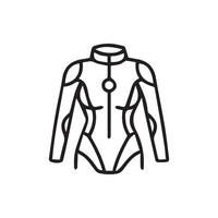 Sleek futuristic suit design innovative apparel for the future vector