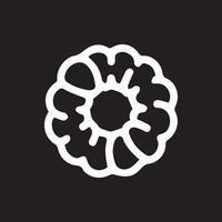 Abstract Floral Design Creating Delicate Black and White Monochrome Art vector