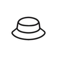 Stylish bucket hat icon design offering sun protection with simplicity vector