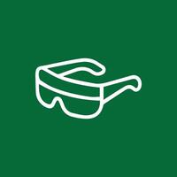 Experience Virtual Reality with Sleek White VR Glasses Illustration vector