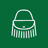 Elegant Fringe Purse A Classic Accessory with Modern Minimalist Style vector