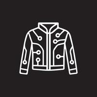 Circuit Board Jacket A Fusion of Fashion and Technology Design Concept vector