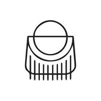 Sleek Abstract Symbol A Modern Minimalist Icon Design Element vector
