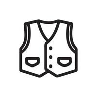 Stylish Vest Icon A Classic Wardrobe Addition for a Timeless Look vector