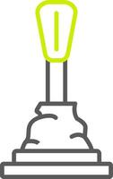 gear stick Neutral Icon Unit vector