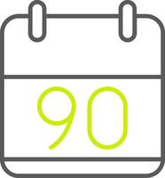 90 Days Custom Tech Badge vector