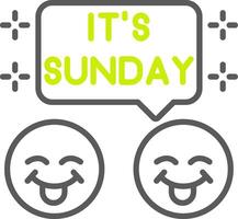 Sunday Optimized Visual Mark vector