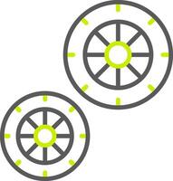 wheels Streamlined Interface Symbol vector