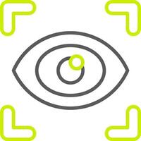 Eye Scanner Neon Grid Feature vector