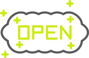 Open Dynamic Tech Badge vector