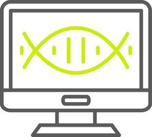 Dna Structure Modern UI Piece vector