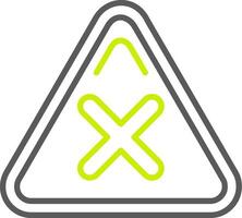 Alert Streamlined Line Drawing vector