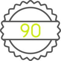 90 Days Advanced Tech Badge vector