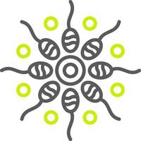 Sperm Shadowed Badge Graphic vector