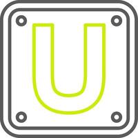 Letter U Optimized Web Graphic vector
