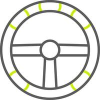 Steering Wheel Optimized Line Drawing vector