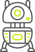 Robot Elegant Visual Mark vector