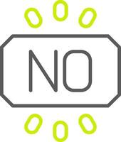No Streamlined Tech Badge vector