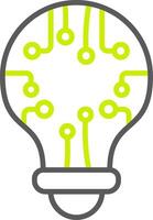 Light Bulb Light Mode Icon vector