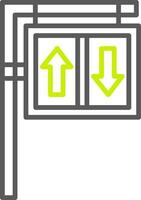 Road Sign Simple Web Tag vector