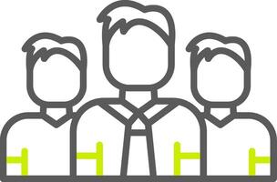 Team Optimized Line Drawing vector