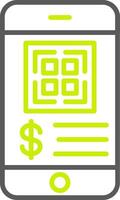 Cashless Payment Responsive UX Token vector