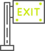 Exit Elegant Line Drawing vector