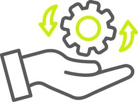 Change Management Neon Grid Feature vector