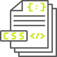 CSS File Elegant Line Drawing vector