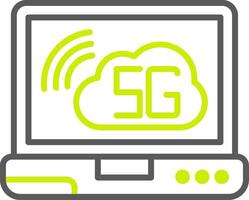 Cloud Connection Secure App Element vector