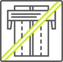 Motorway End Simple Web Tag vector