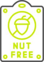 Nut free Optimized Visual Mark vector